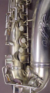 Rudy Wiedoeft silver plated alto.