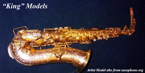 King hn sales white saxophone
