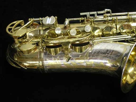 Photo 2 - Original King Super 20 SilverSonic Alto Sax w/ Gold Inlay Engraving SN 364994