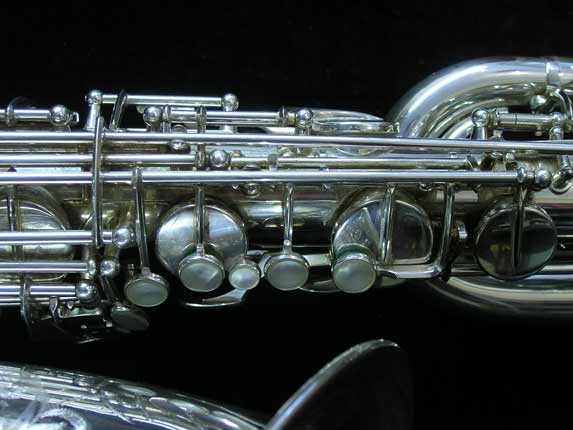 Photo 8 - MINT Condition Silver Plated Selmer Mark VI Bari Sax w/ Low A - SN 177100