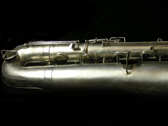 Photo 2 - Beautiful Original Silver Buescher True Tone Bass Saxophone - SN 171021
