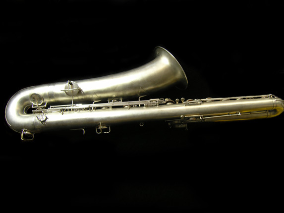 Photo 4 - Beautiful Original Silver Buescher True Tone Bass Saxophone - SN 171021