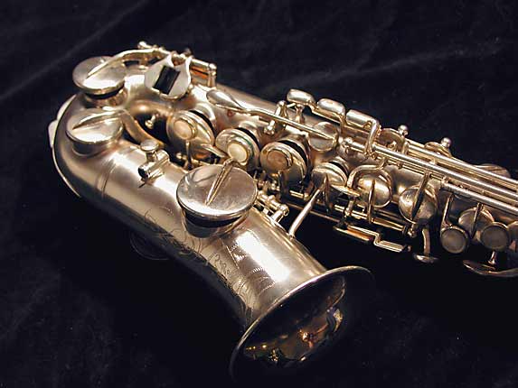 Photo 4 - RARE!! Gorgeous ORIGINAL Silver Buescher Curved Soprano-SN 142976