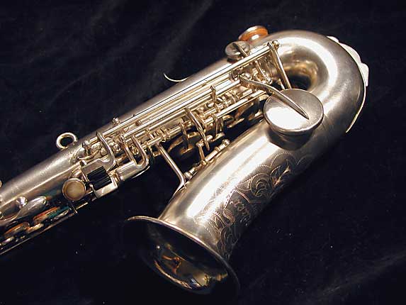 Photo 7 - RARE!! Gorgeous ORIGINAL Silver Buescher Curved Soprano-SN 142976