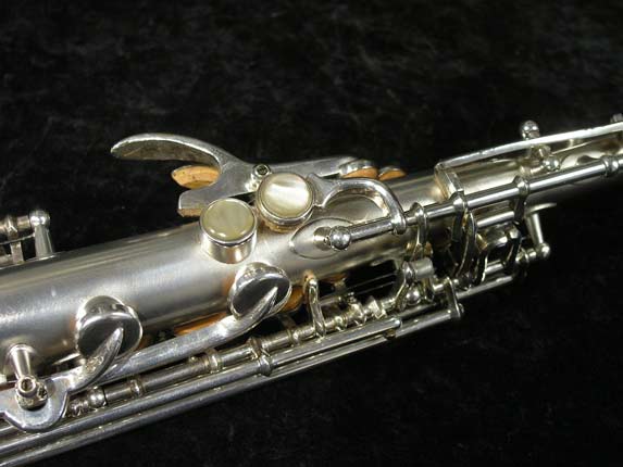 Photo 12 - RARE Vintage Silver Buescher "Tip Bell" Soprano Sax - SN 234860