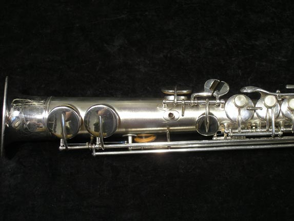 Photo 2 - RARE Vintage Silver Buescher "Tip Bell" Soprano Sax - SN 234860