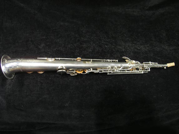 Photo 4 - RARE Vintage Silver Buescher "Tip Bell" Soprano Sax - SN 234860