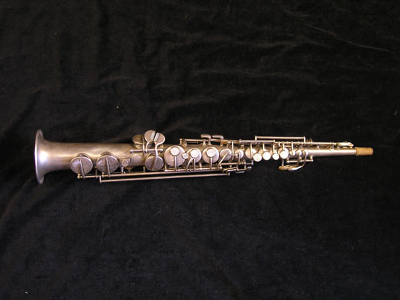 Photo 1 - Early Vintage Conn C Soprano Sax in Silver Plate - SN 84475
