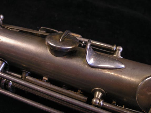Photo 11 - Early Vintage Conn C Soprano Sax in Silver Plate - SN 84475