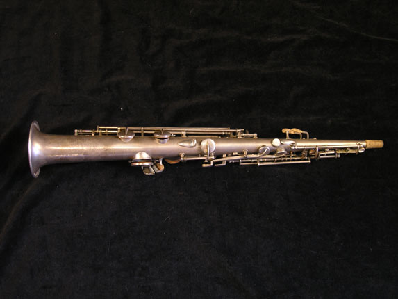 Photo 2 - Early Vintage Conn C Soprano Sax in Silver Plate - SN 84475