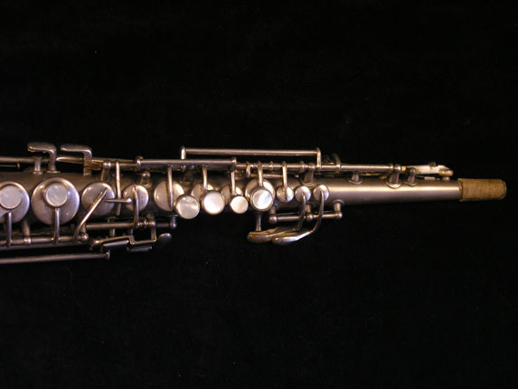 Photo 4 - Early Vintage Conn C Soprano Sax in Silver Plate - SN 84475