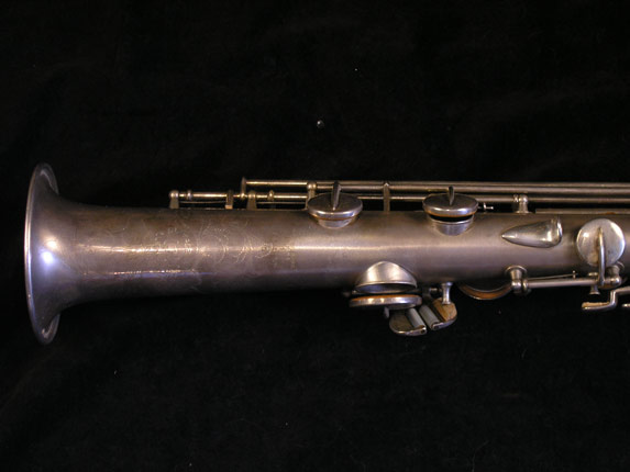 Photo 5 - Early Vintage Conn C Soprano Sax in Silver Plate - SN 84475