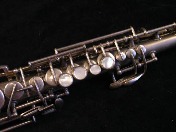 Photo 7 - Early Vintage Conn C Soprano Sax in Silver Plate - SN 84475