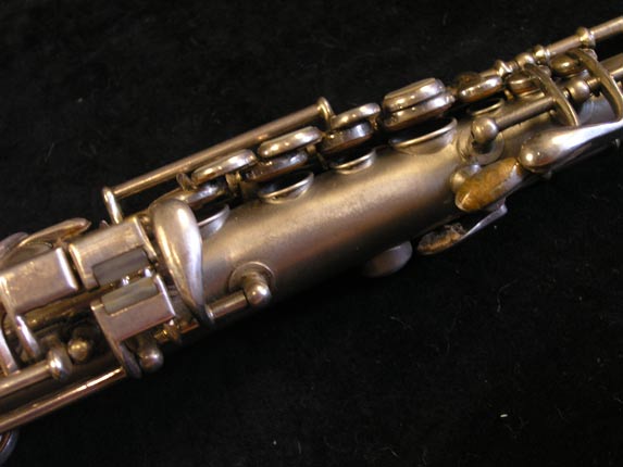 Photo 8 - Early Vintage Conn C Soprano Sax in Silver Plate - SN 84475