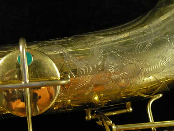 Photo 16 - Vintage CG Conn Chu Berry Portrait Model Alto Sax in Gold Plate - SN 164896