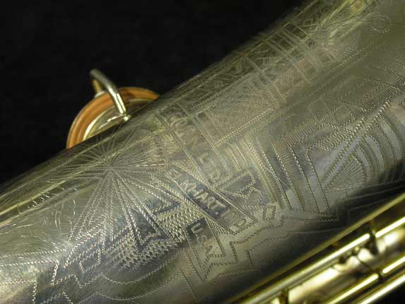 Photo 14 - RARE Gold Plated Conn CHU BERRY w/ Art Deco Engraving - SN 239071