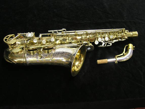 Photo 1 - Original King Super 20 SilverSonic Alto Sax w/ Gold Inlay Engraving SN 364994