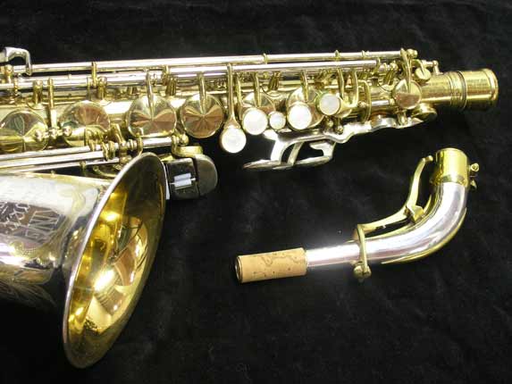 Photo 3 - Original King Super 20 SilverSonic Alto Sax w/ Gold Inlay Engraving SN 364994