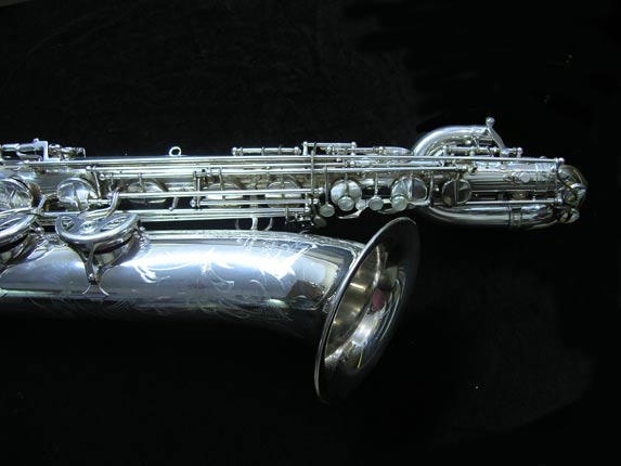 Photo 3 - MINT Condition Silver Plated Selmer Mark VI Bari Sax w/ Low A - SN 177100